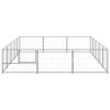 Dog Kennel Silver 161.5 ft² Steel