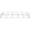Dog Kennel Silver 161.5 ft² Steel